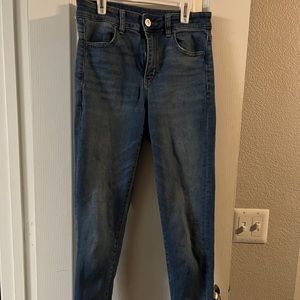 High waisted skinny jeans